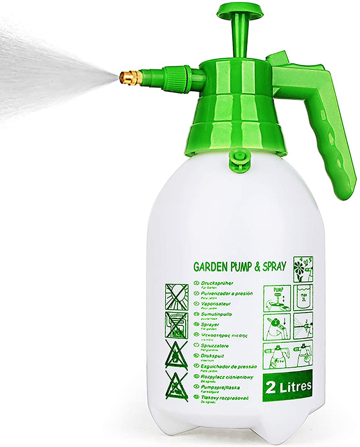 Garden Pump Sprayer,68oz/34oz Hand-held Pressure Sprayer Bottle for Lawn