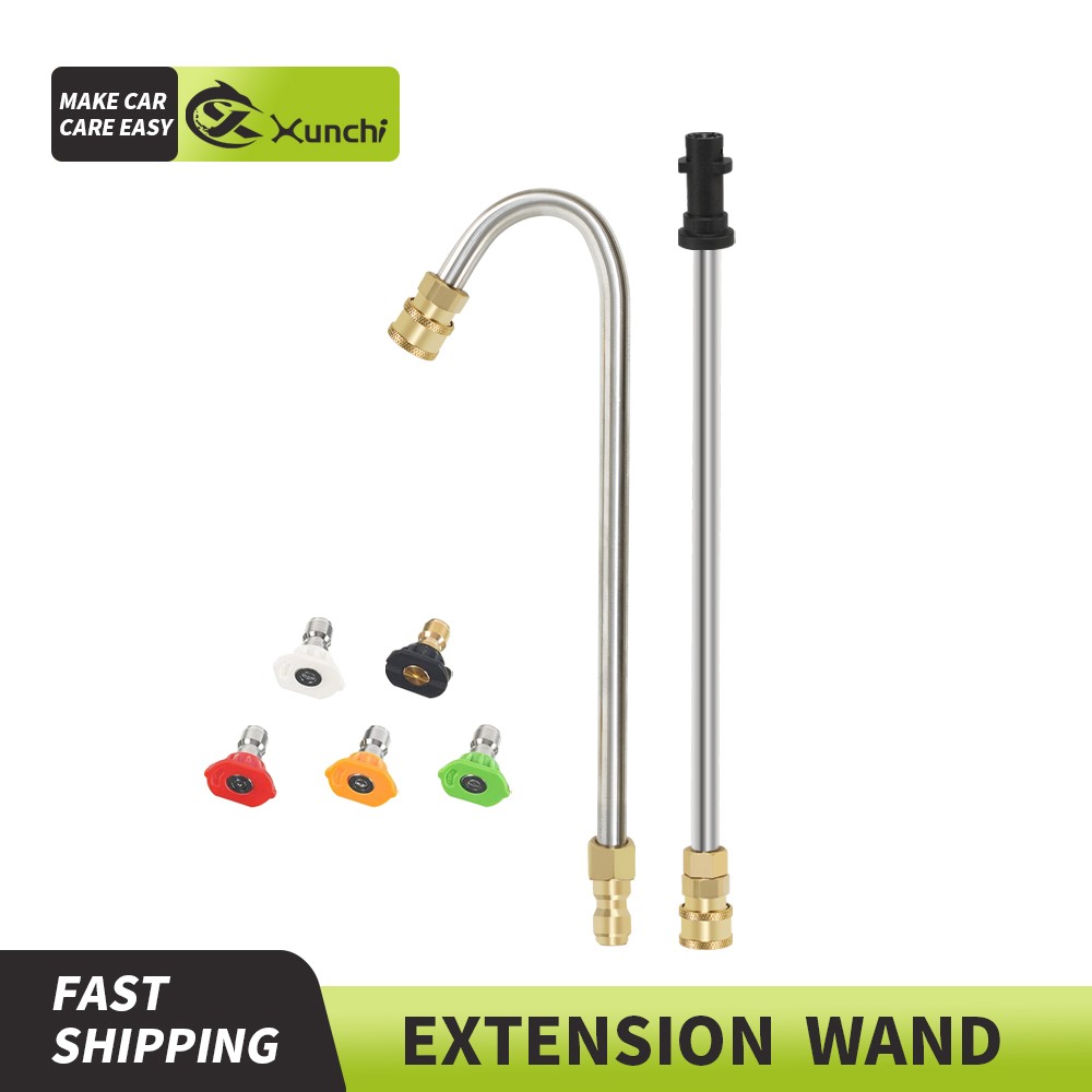 New High Pressure Washer Extension Lance Wand With Spray Nozzle Tips