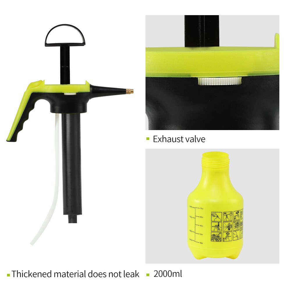 2liter hand pump plastic garden water pressure bottle sprayer for gardens