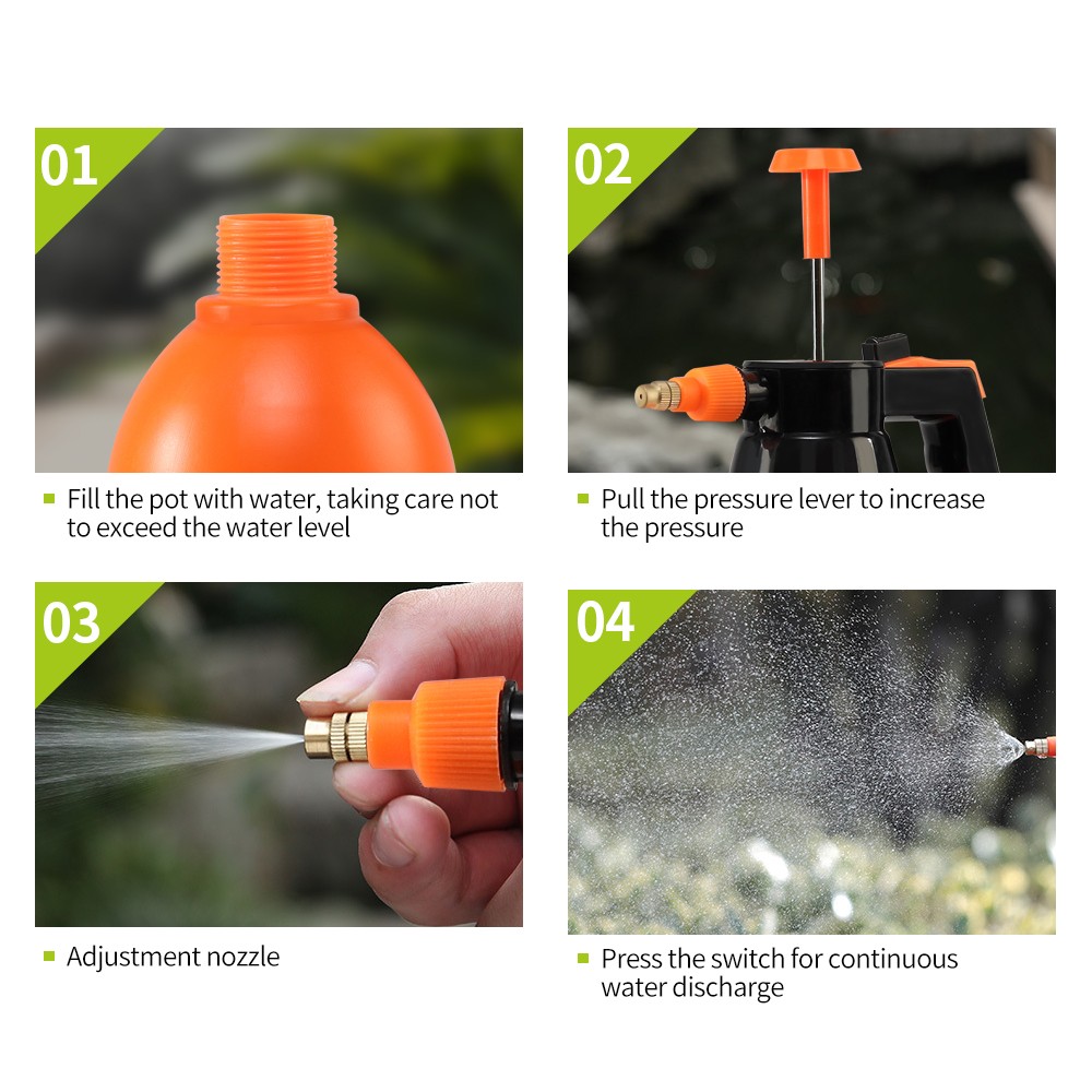 3L hand pump plastic garden water pressure bottle sprayer for gardens