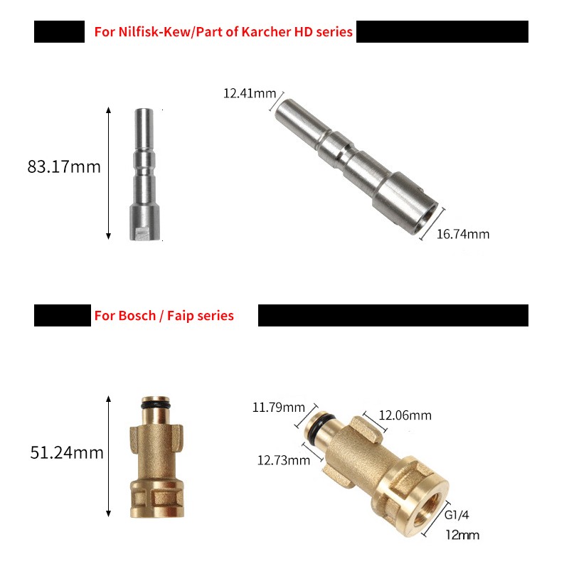 Adapter M22 to 3/8 Inch Quick Connect 3/4 Male M22 for Car Waher Hose