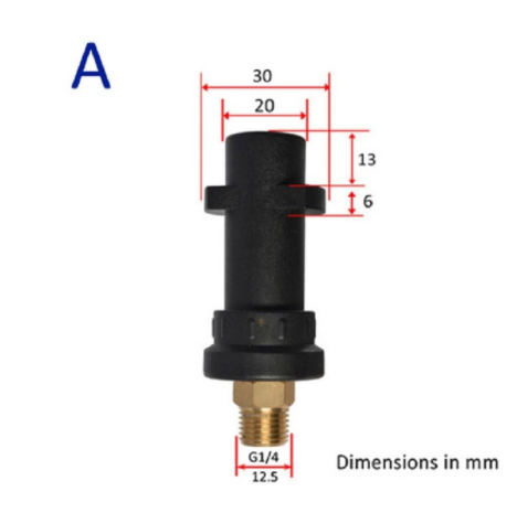 Plastic Adapter Foam Nozzle Foam Generator Snow Foam Lance for Karcher AR Bosche Sterwins Champion Stihl High Pressure Washer