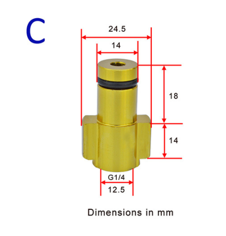 High Pressure Water Gun Connector For Karcher For Nilfisk Snow Foam Lance Foam Nozzle Adapter