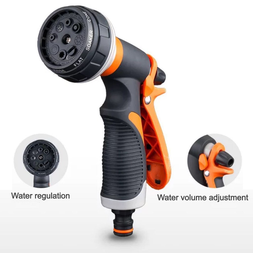 Watering Gun Garden Nozzle Hose Nozzle Adjustable Nozzle Water Gun Lawn Hose