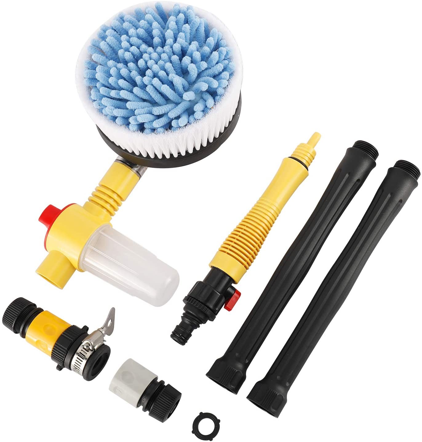 Rotating Car Wash Brush, High Pressure Car Foam Brush Rotating Automatic Sponge Hose Washing 