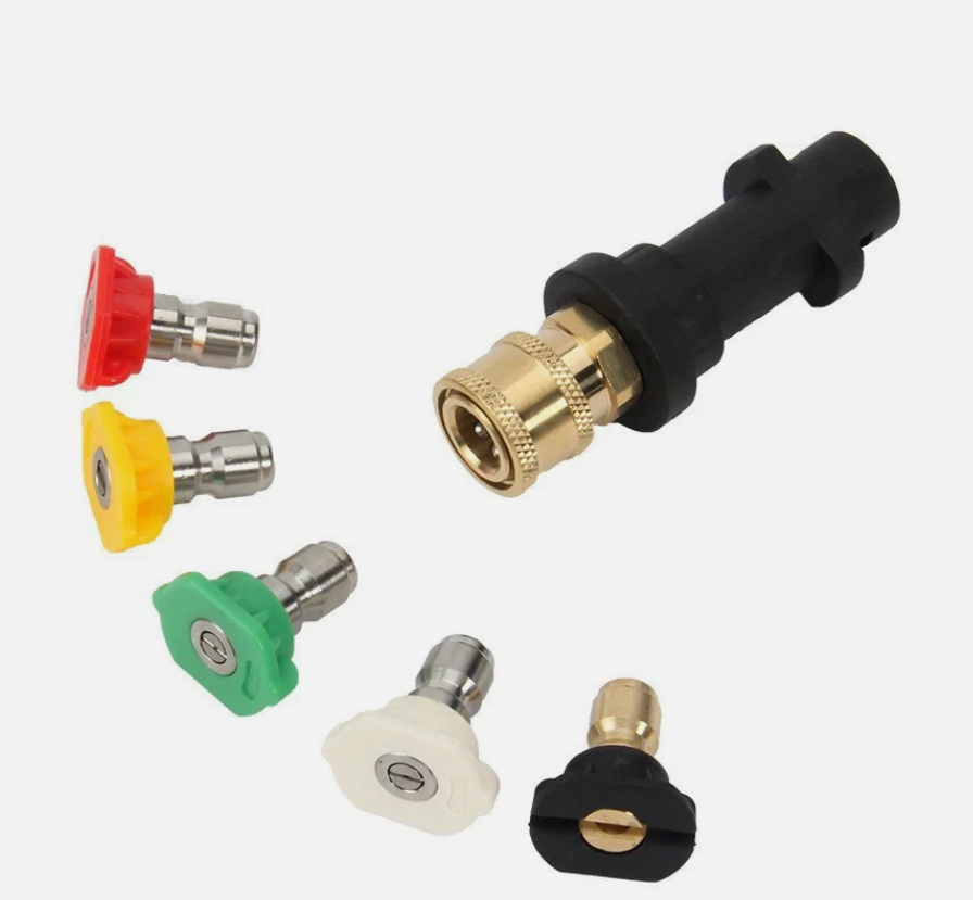  High Pressure Washer Quick Adapter 5-Color Foam Pot Nozzle Set UK