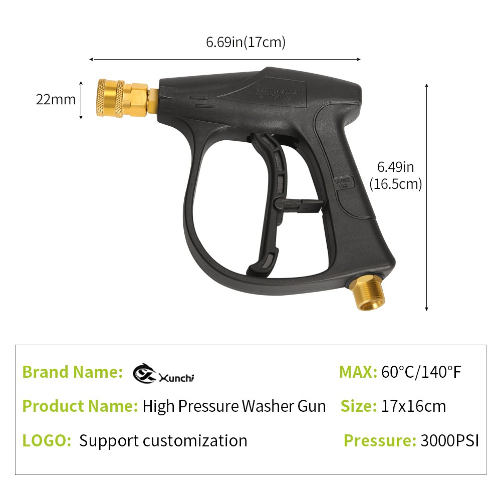 High Pressure Water Jet Gun With Pipe Spray For Washer Car Wash