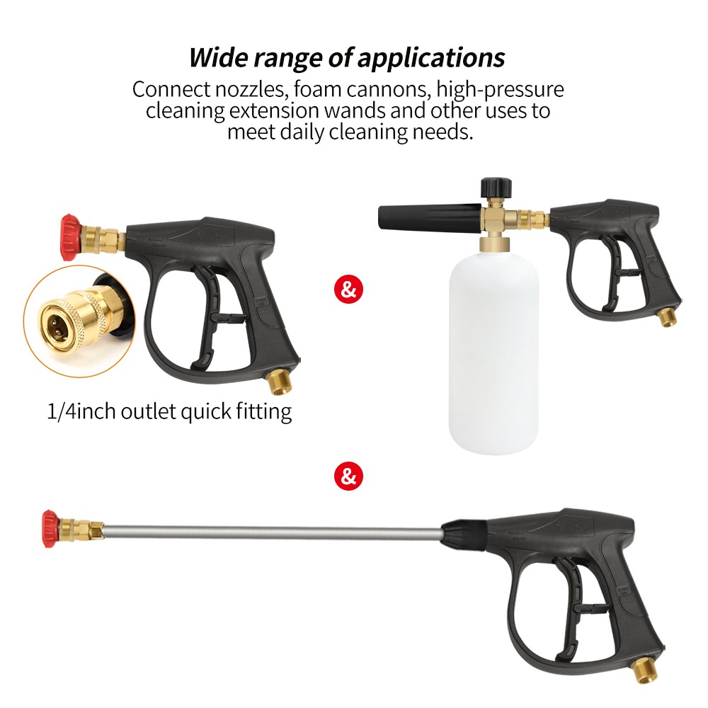 High Pressure Water Jet Gun With Pipe Spray For Washer Car Wash