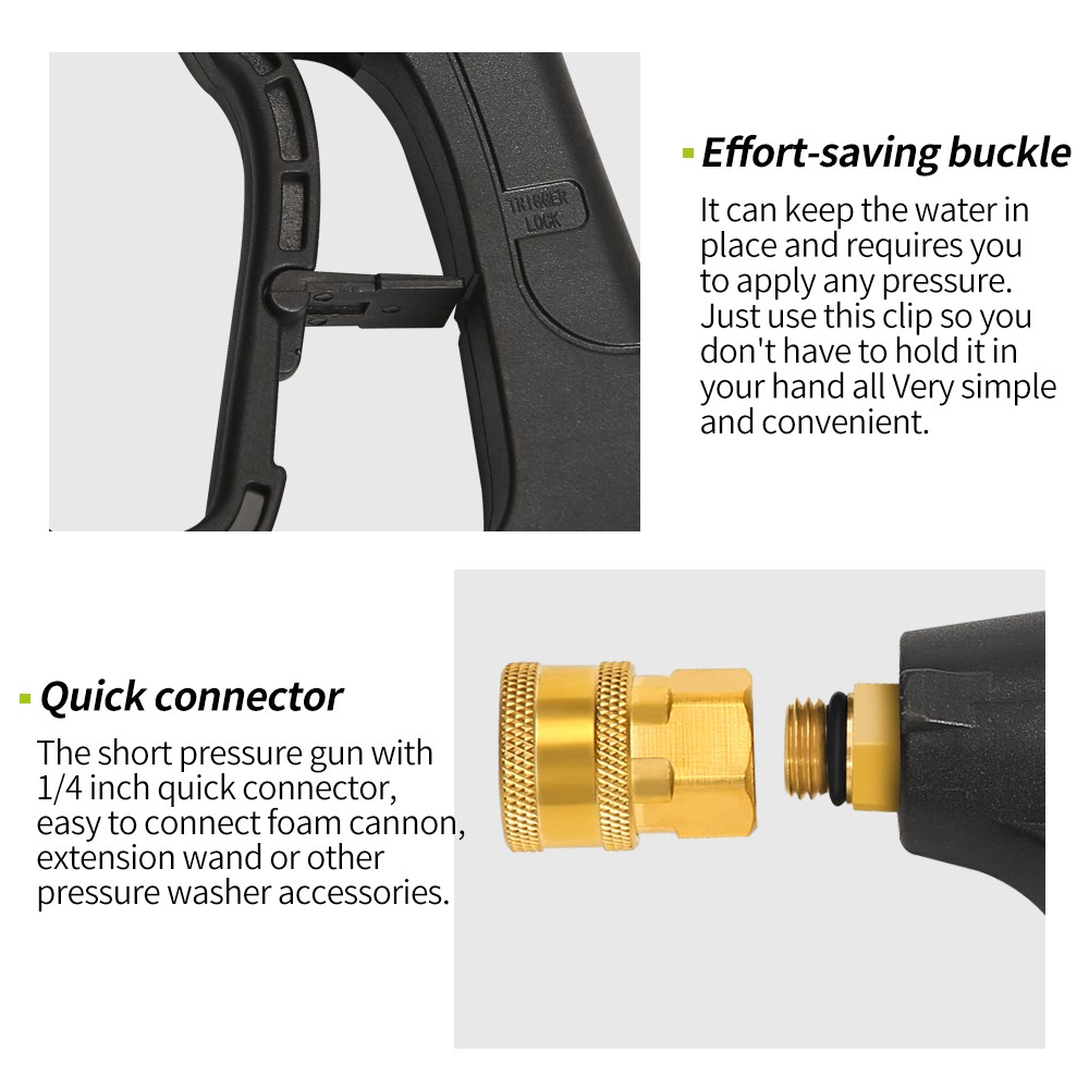 High Pressure Water Jet Gun With Pipe Spray For Washer Car Wash