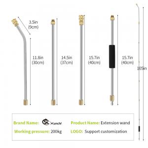 High pressure cleaning extended rod