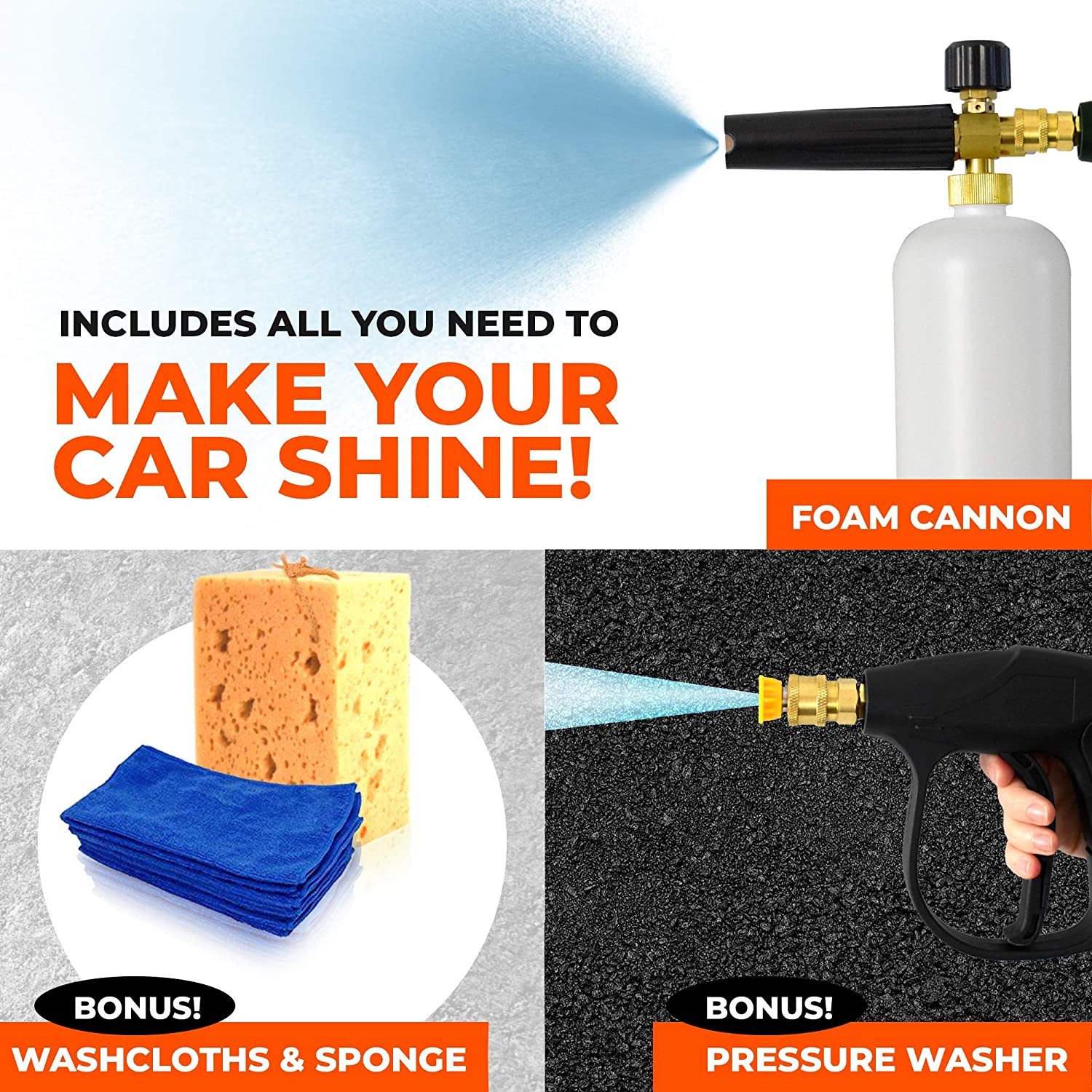  pressure snow foam lance,washer gun,foam cannon of car wsah machine