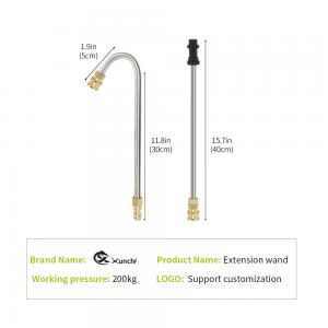 New High Pressure Washer Extension Lance Wand With Spray Nozzle Tips