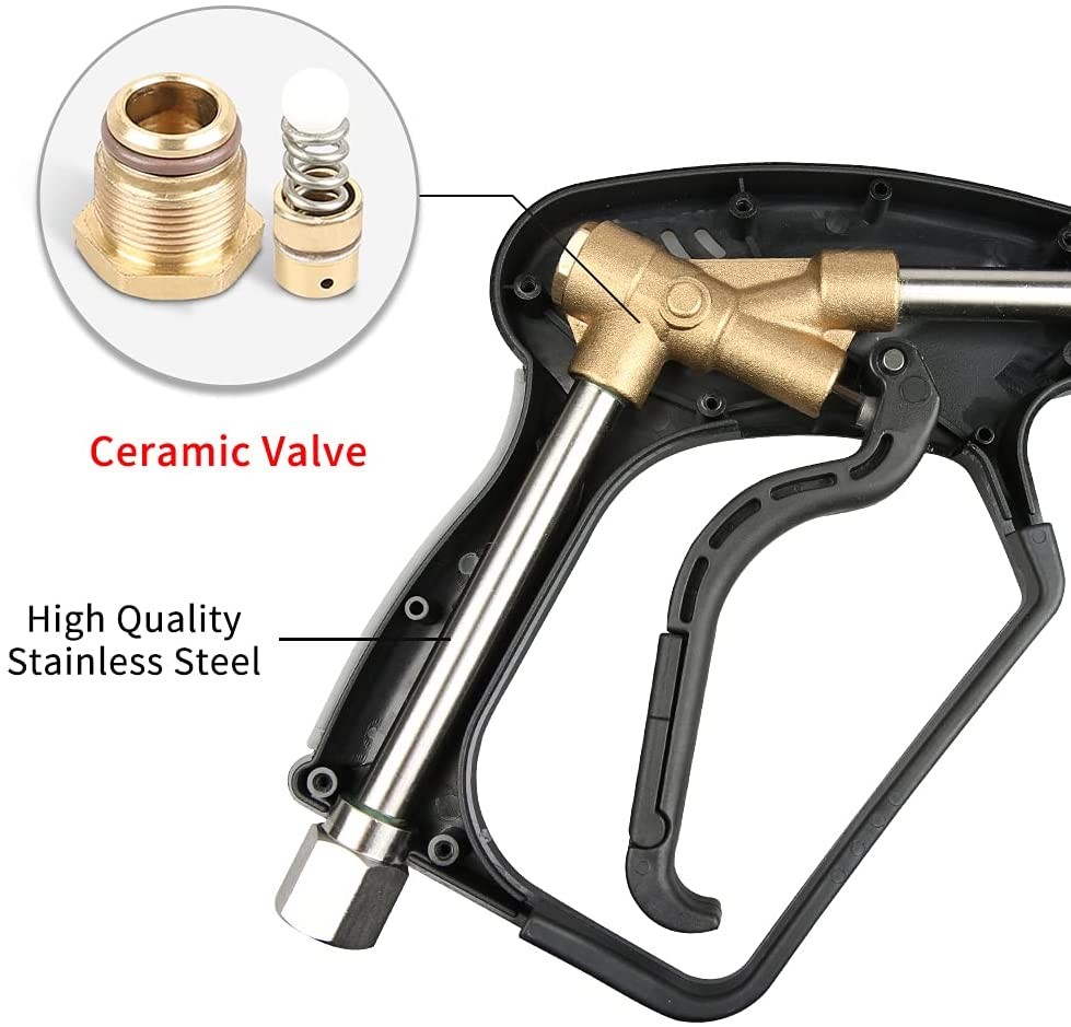 High Pressure Washer Gun, 5000 PSI Power Washer Spray Gun