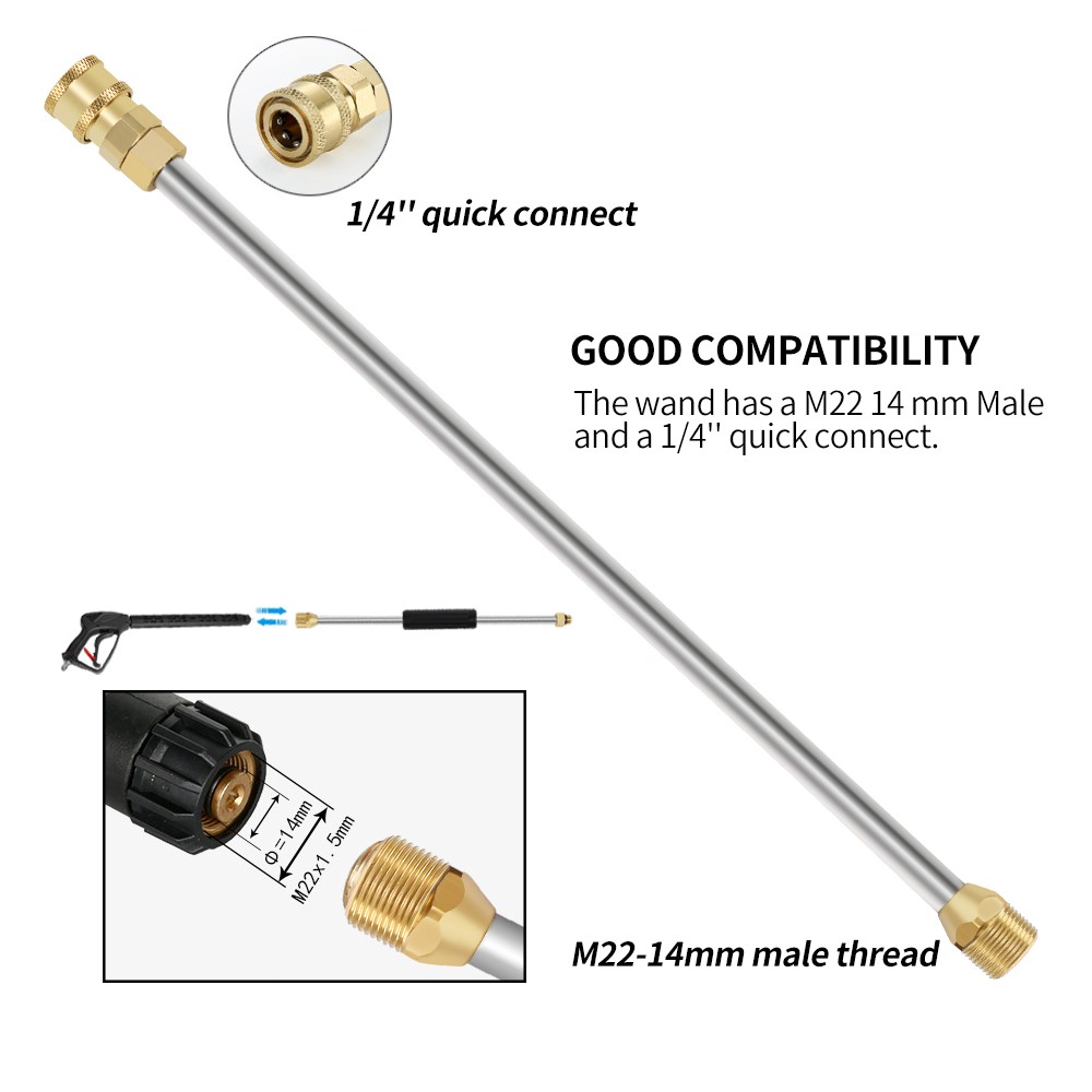 Pressure Washer Extension Wand M22-14 and 1/4 quick connector