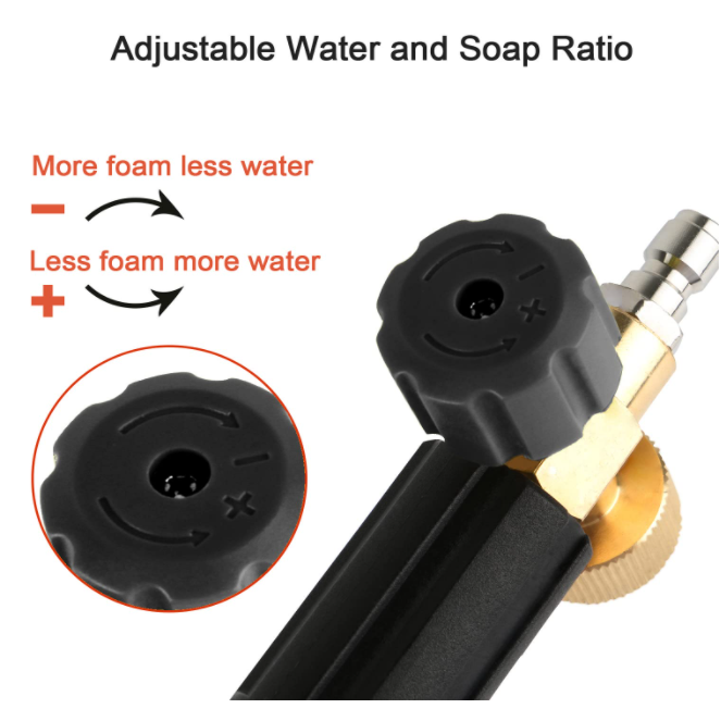 Foam Cannon with 1/4” Quick Connector for Pressure Washer Gun