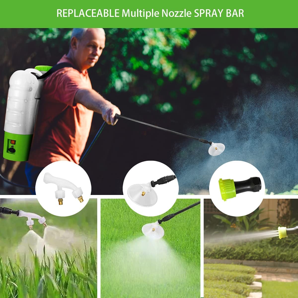 Backpack Electrostatic Sprayer Battery-Powered Sprayer Rechargeable Electrostatic Mister Atomizer