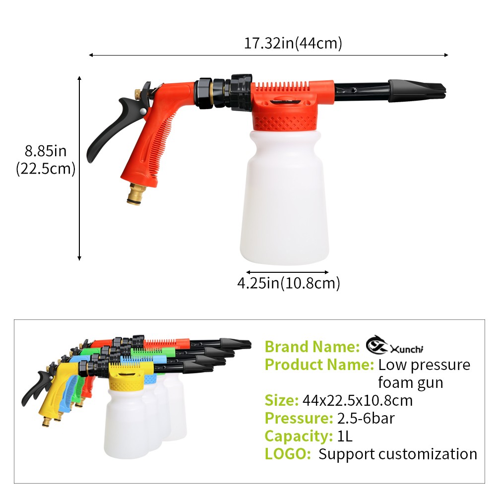 Standard Foam gun-auto detail tools for car wash and car wash | Car Wash Kit soap shampoo and garden hose for heavy water