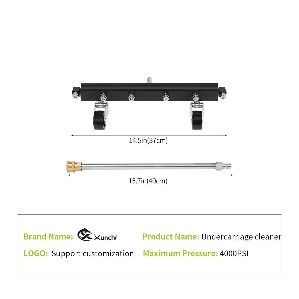 Wash site car wash chassis nozzle pavement wash brush