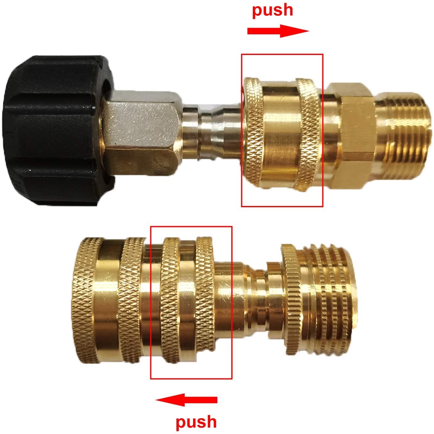 Washer Adapter Set, Quick Disconnect Kit,M22 Swivel to 3/8