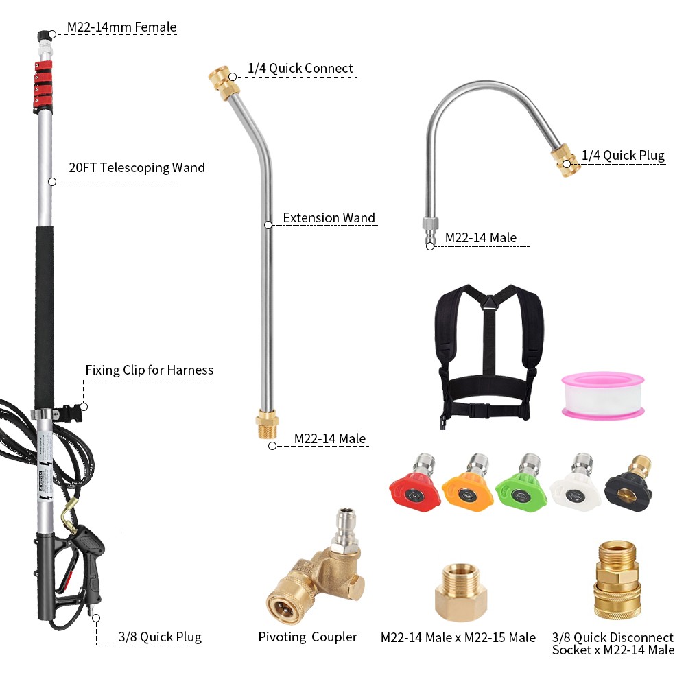 adjustable telescoping wand