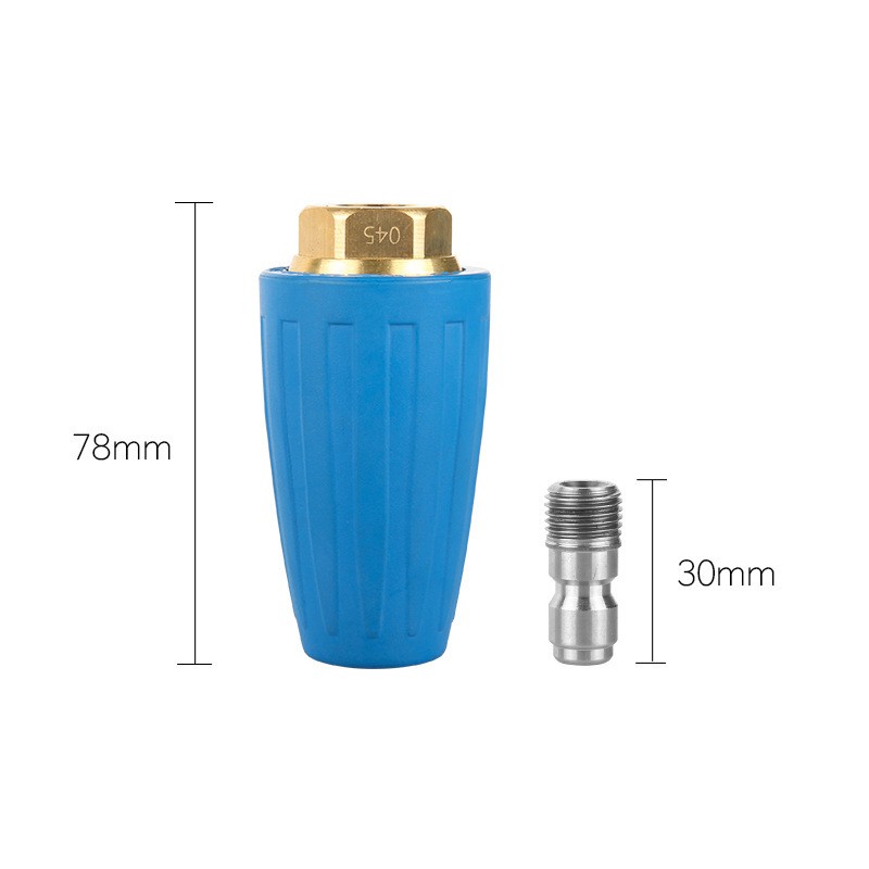 High pressure rotary nozzle ceramic core lotus nozzle aluminium casing rotary turbine nozzle 3000psi