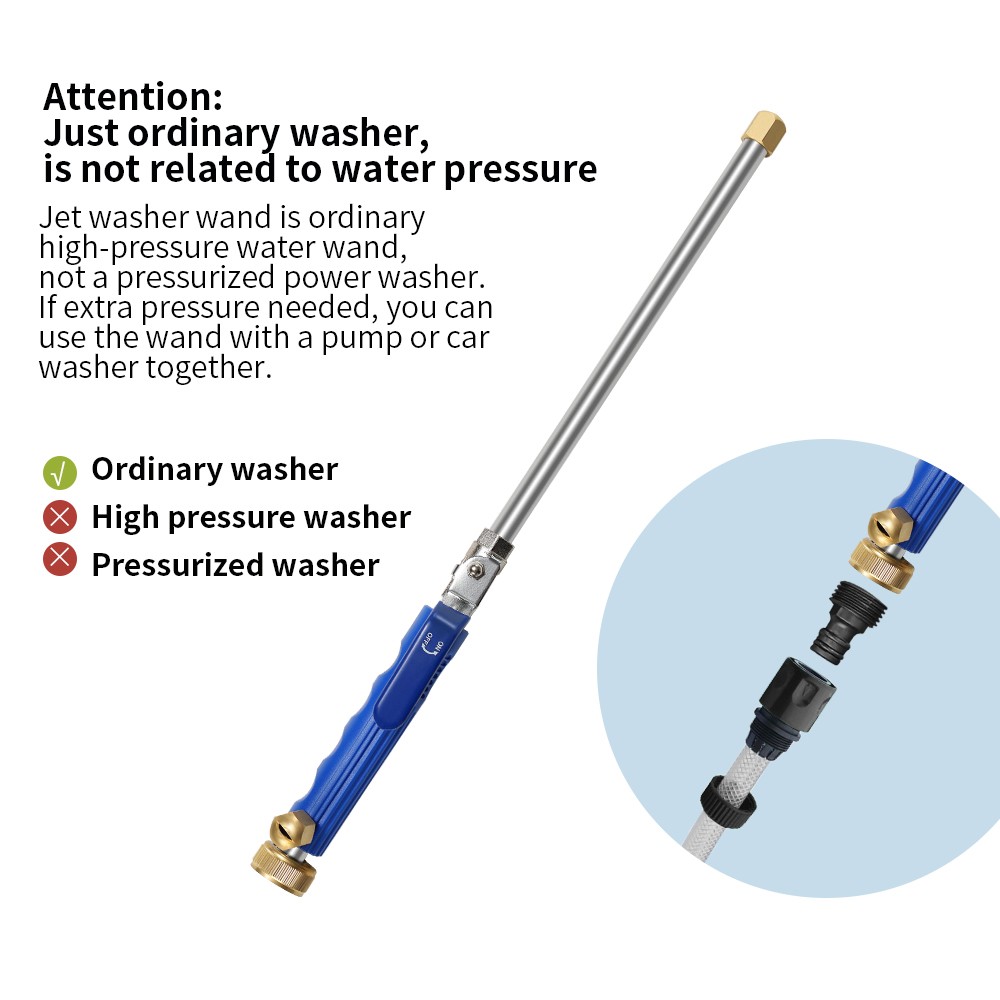 portable wand power water gun
