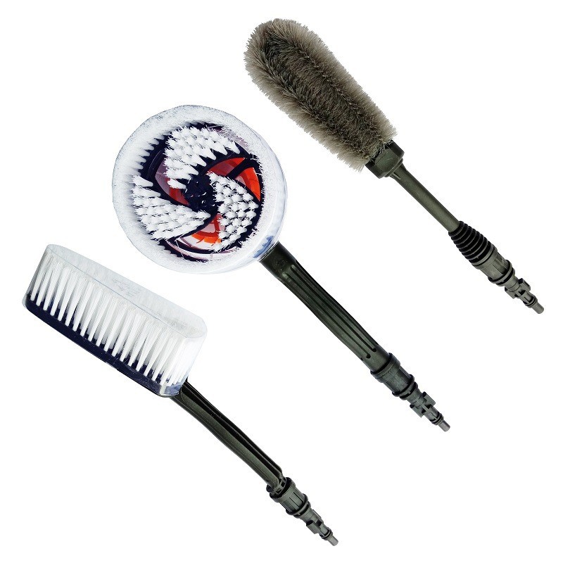 Home car wash brush high pressure car wash brush rotating brush through water long hair brush